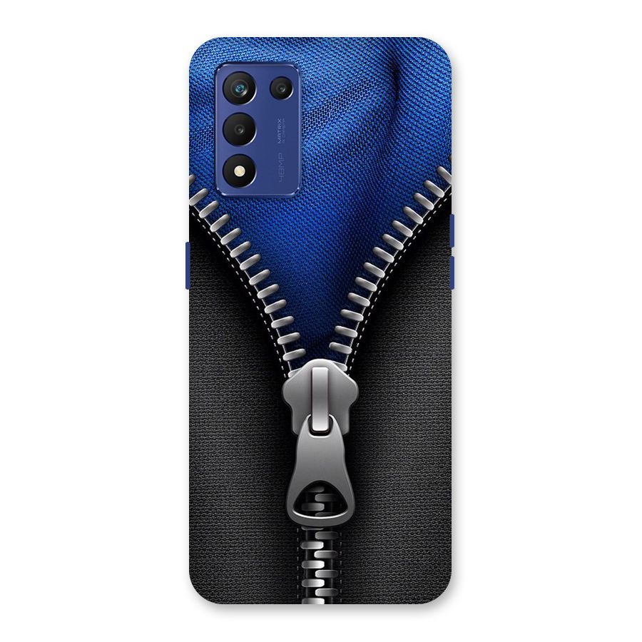 Blue Zipper Back Case for Realme 9 5G Speed
