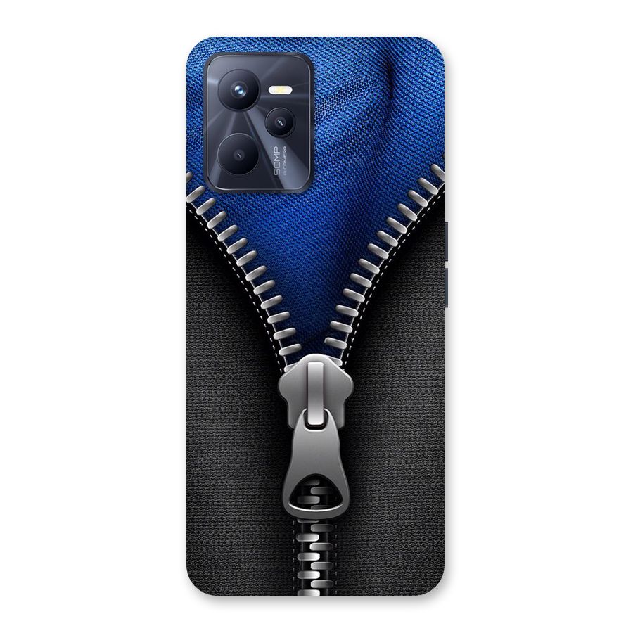 Blue Zipper Back Case for Realme C35