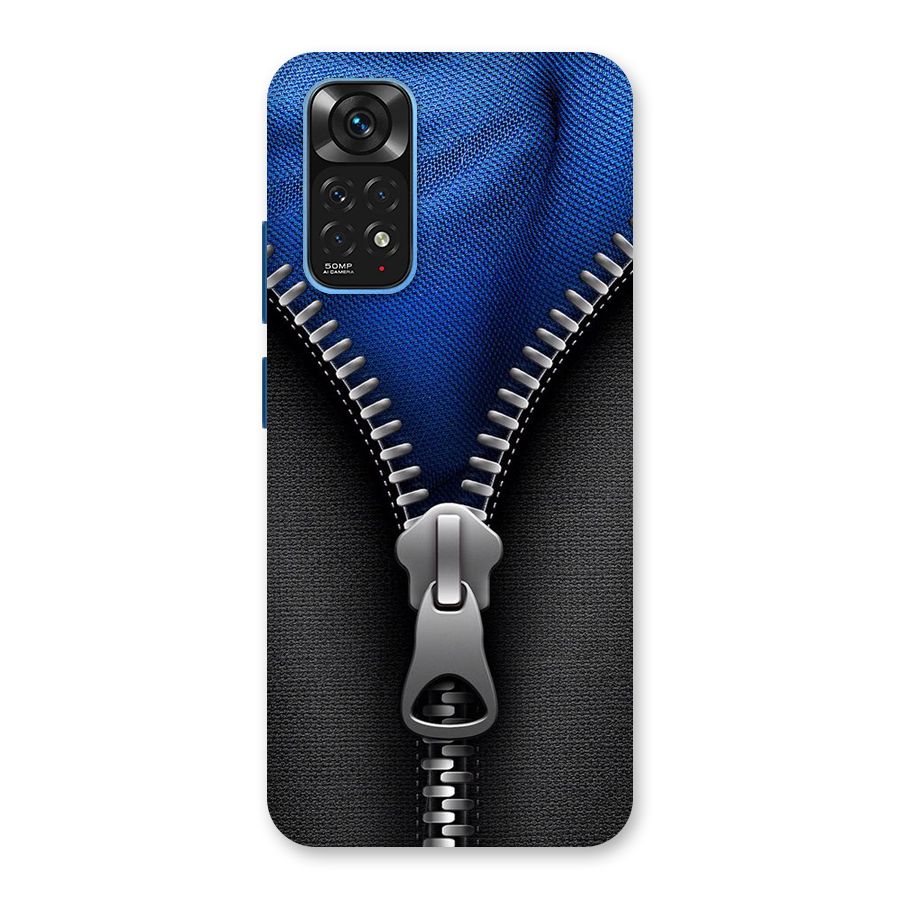 Blue Zipper Back Case for Redmi Note 11S