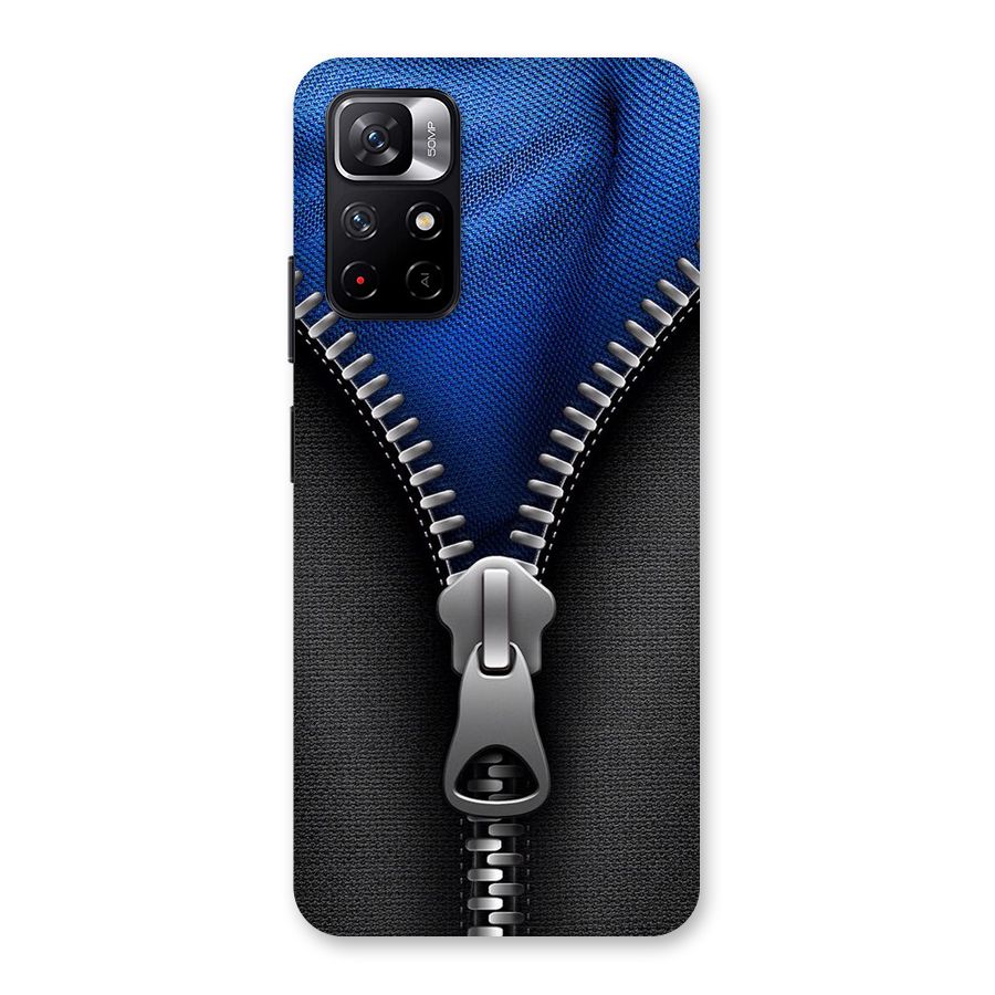 Blue Zipper Back Case for Redmi Note 11T 5G