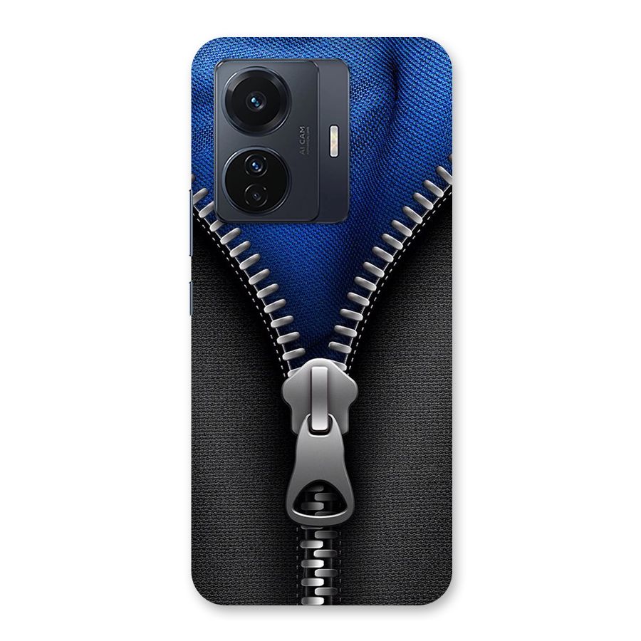 Blue Zipper Back Case for Vivo T1 Pro