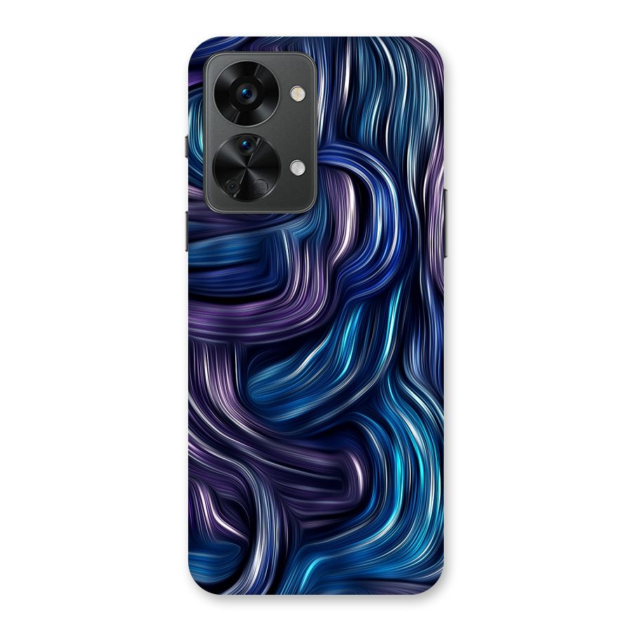 Blue and Purple Oil Paint Back Case for OnePlus Nord 2T