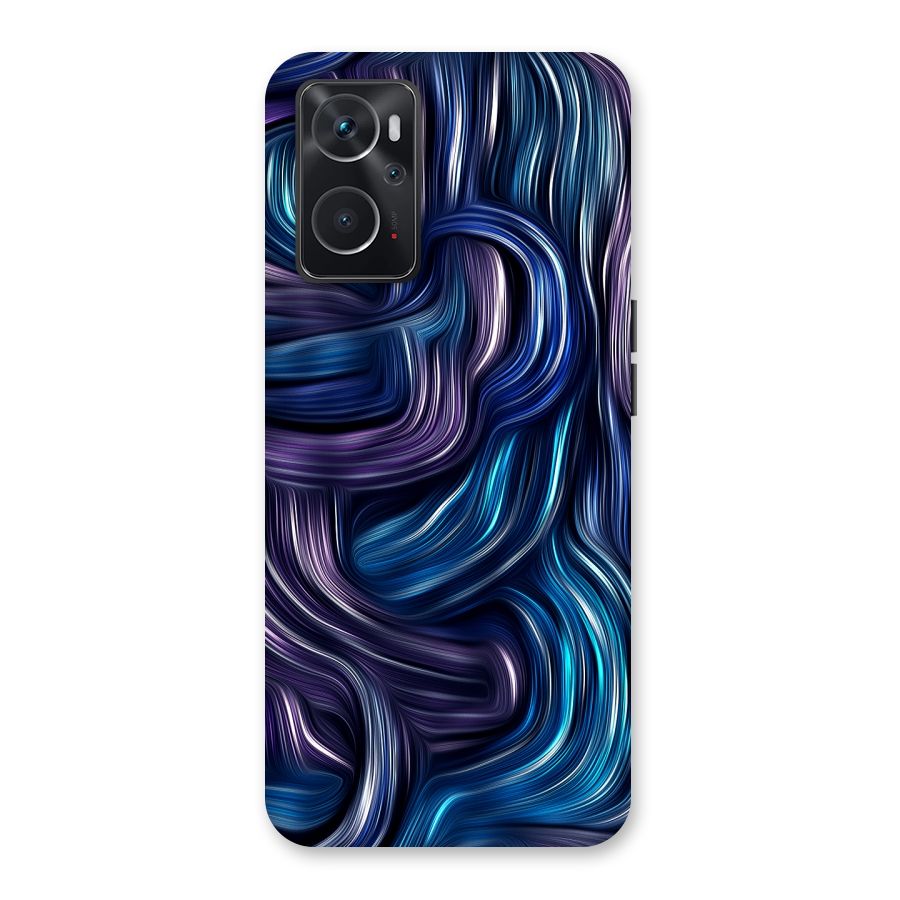 Blue and Purple Oil Paint Back Case for Oppo K10 4G