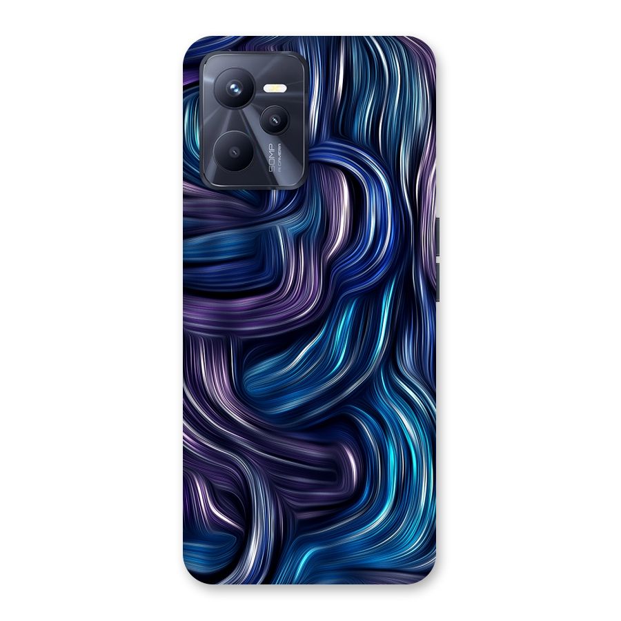 Blue and Purple Oil Paint Back Case for Realme C35