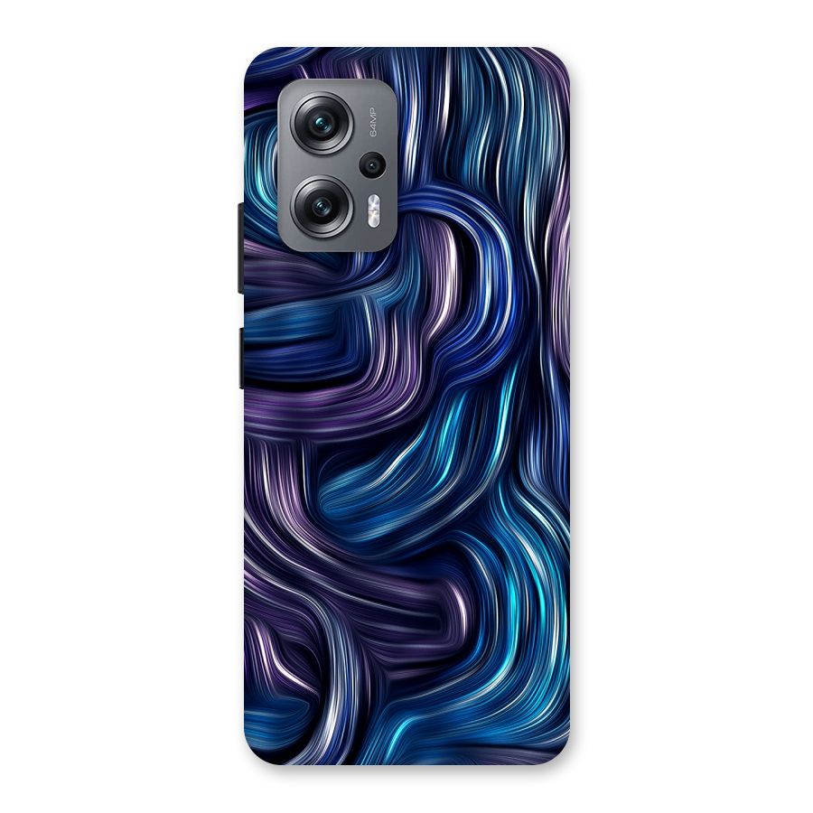 Blue and Purple Oil Paint Back Case for Redmi K50i