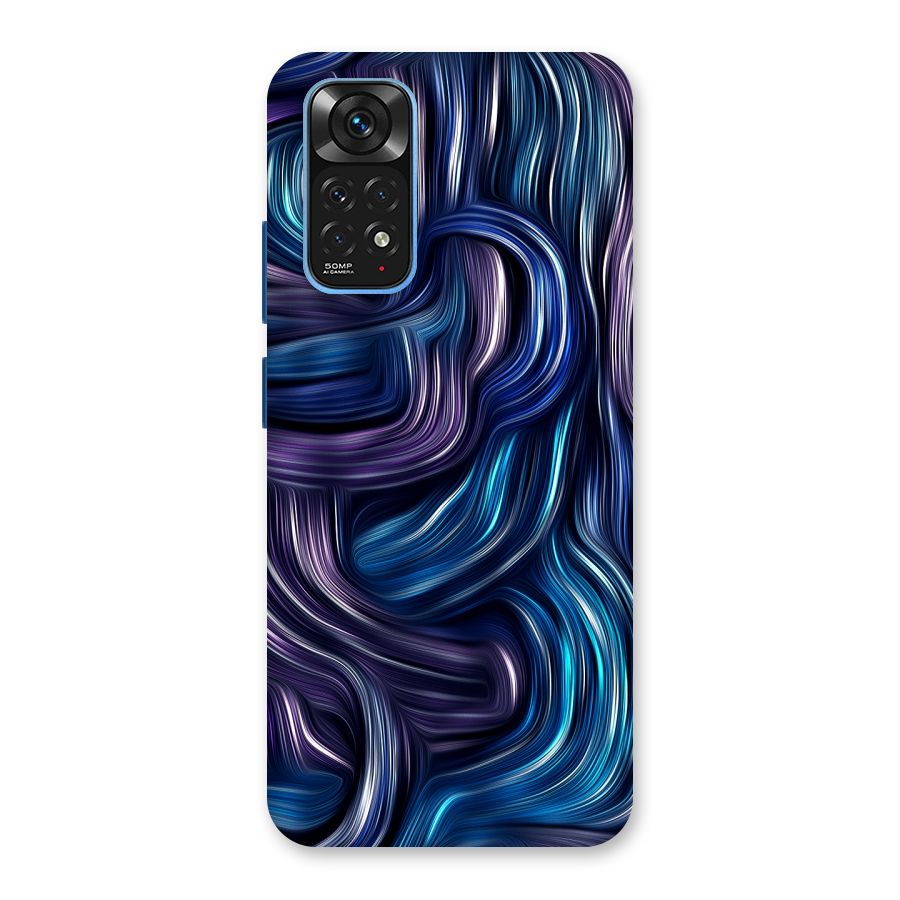 Blue and Purple Oil Paint Back Case for Redmi Note 11