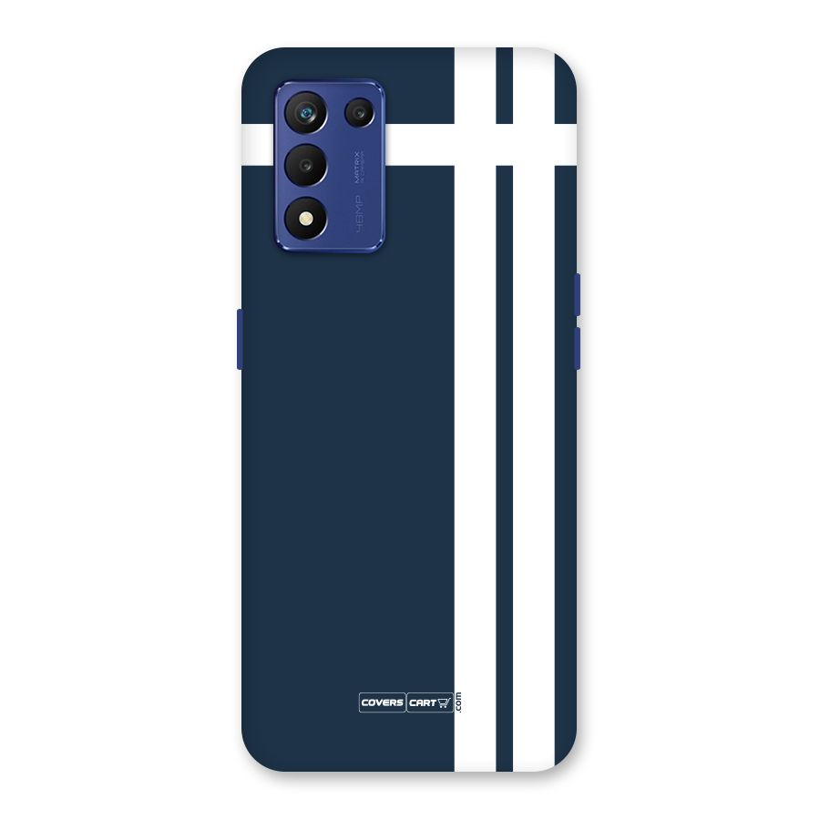 Blue and White Back Case for Realme 9 5G Speed