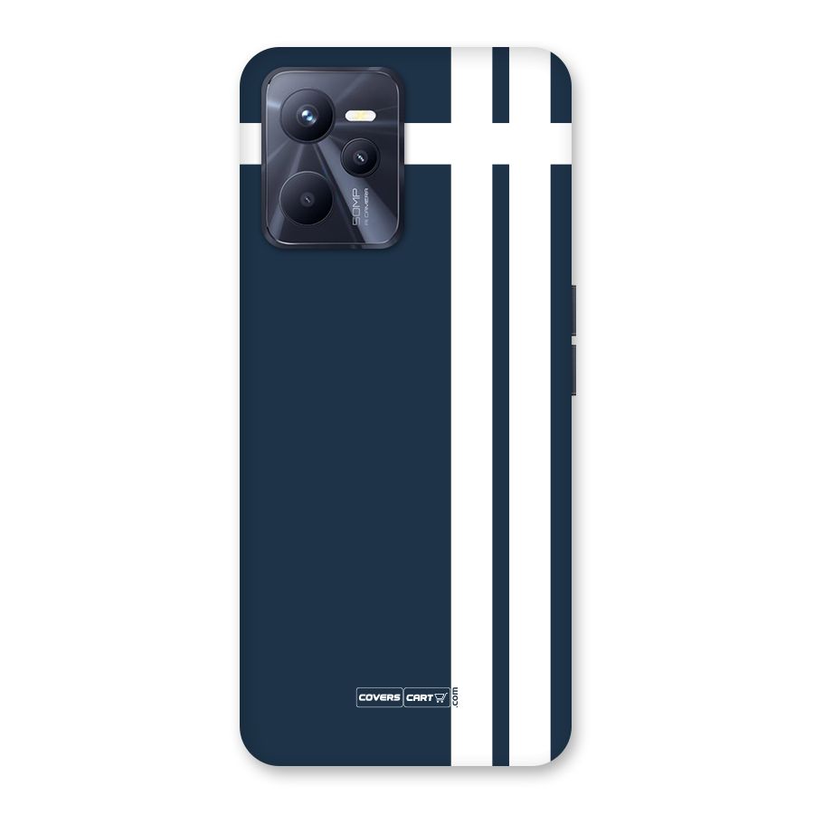 Blue and White Back Case for Realme C35