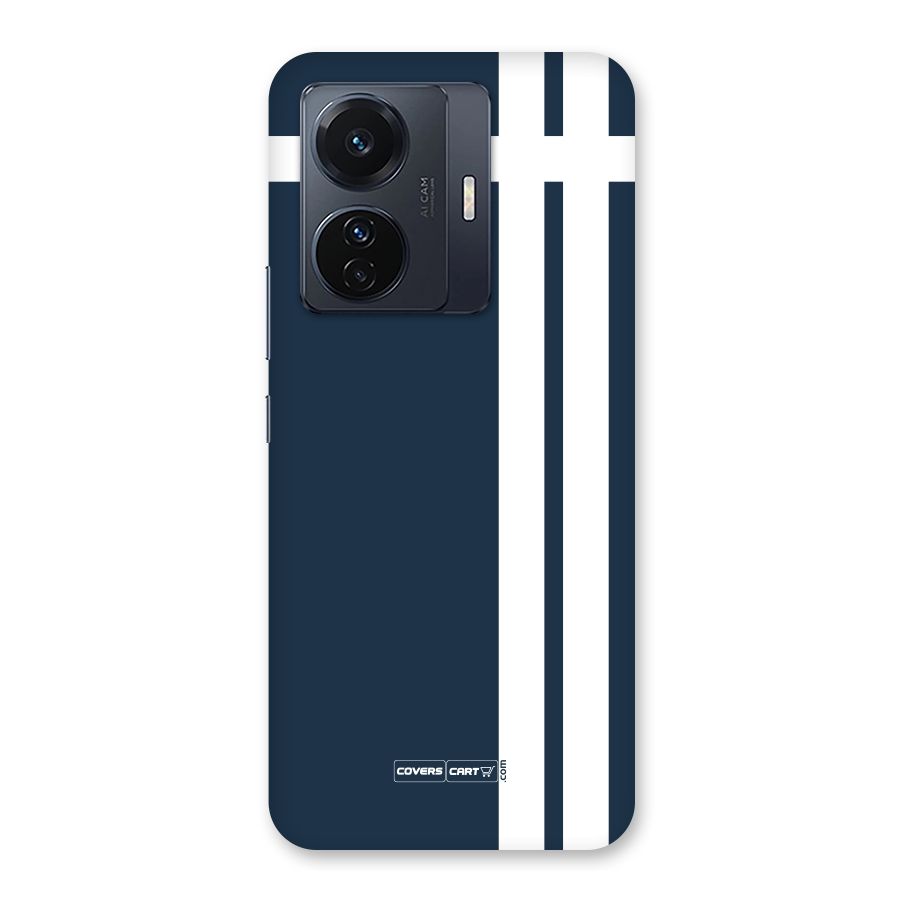 Blue and White Back Case for Vivo T1 Pro