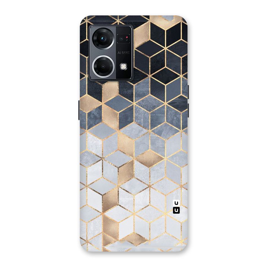 Blues And Golds Glass Back Case for Oppo F21 Pro 5G