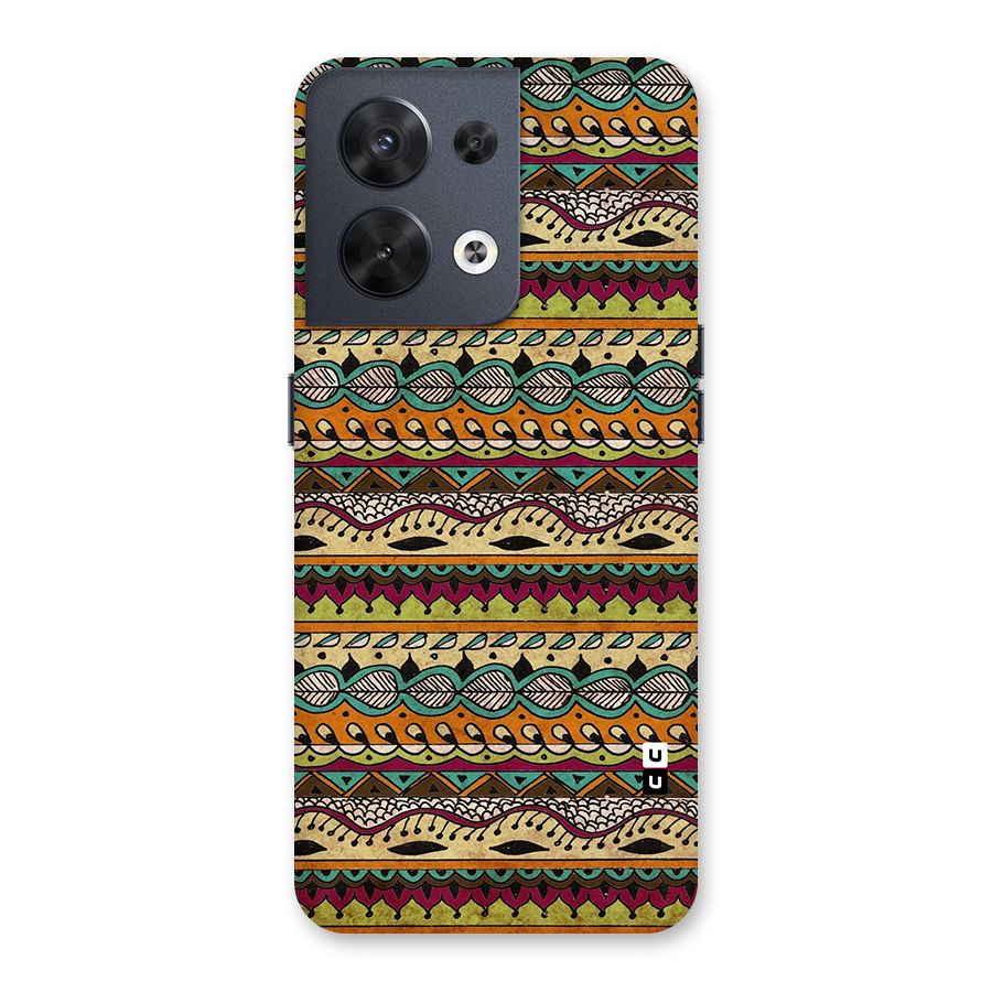 Bohemian Style Aztec Art Back Case for Oppo Reno8 5G