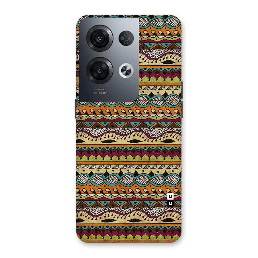Bohemian Style Aztec Art Back Case for Oppo Reno8 Pro 5G