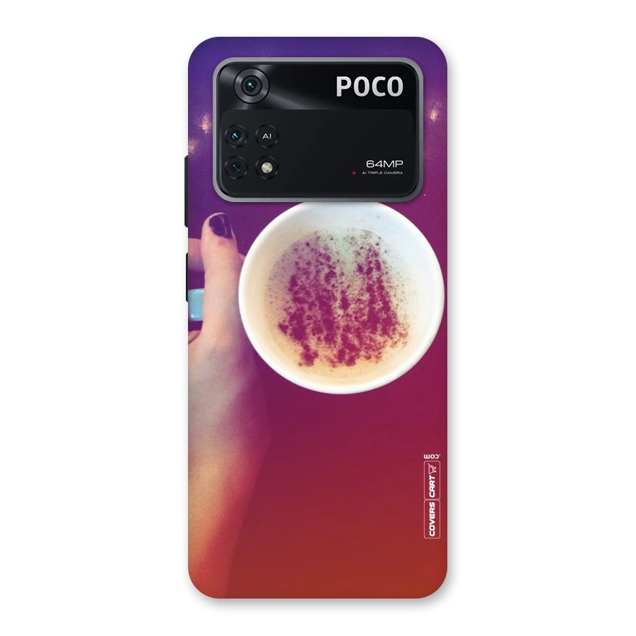 Bokeh Coffee Mug Back Case for Poco M4 Pro 4G