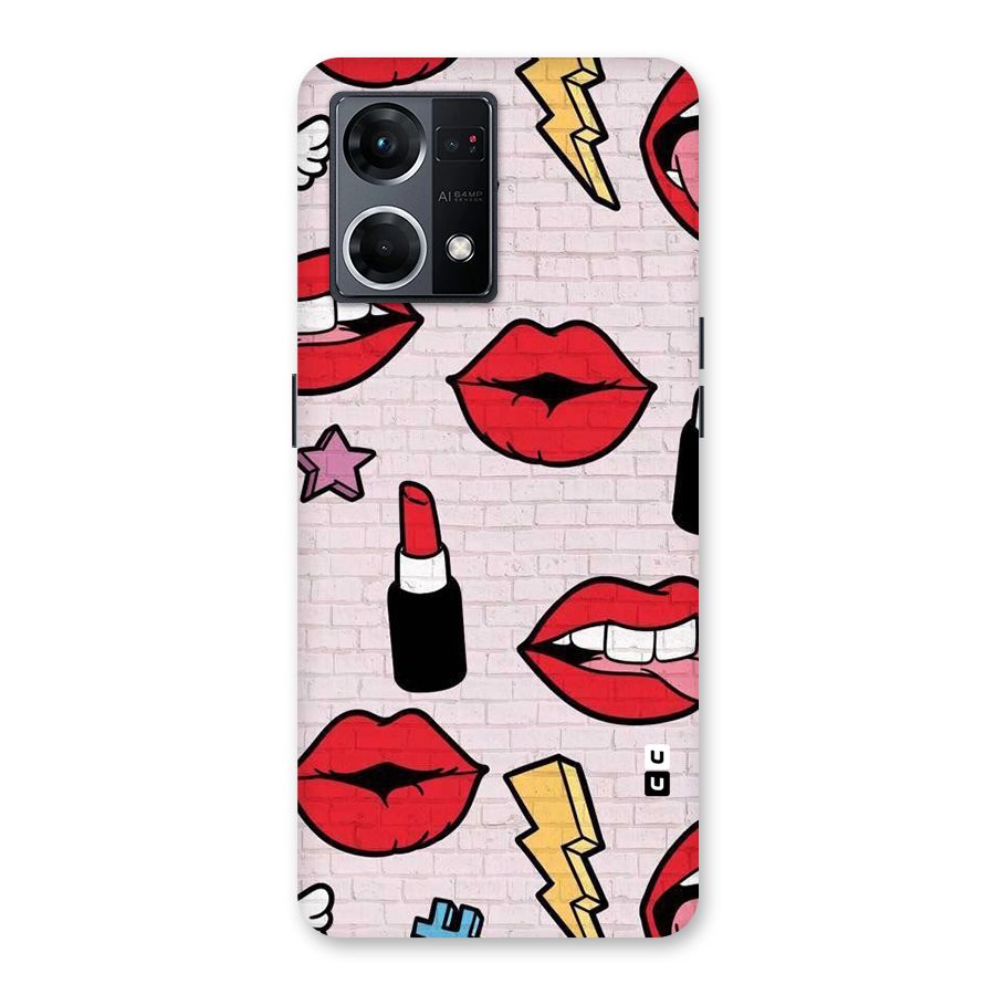 Bold Red Glass Back Case for Oppo F21 Pro 5G