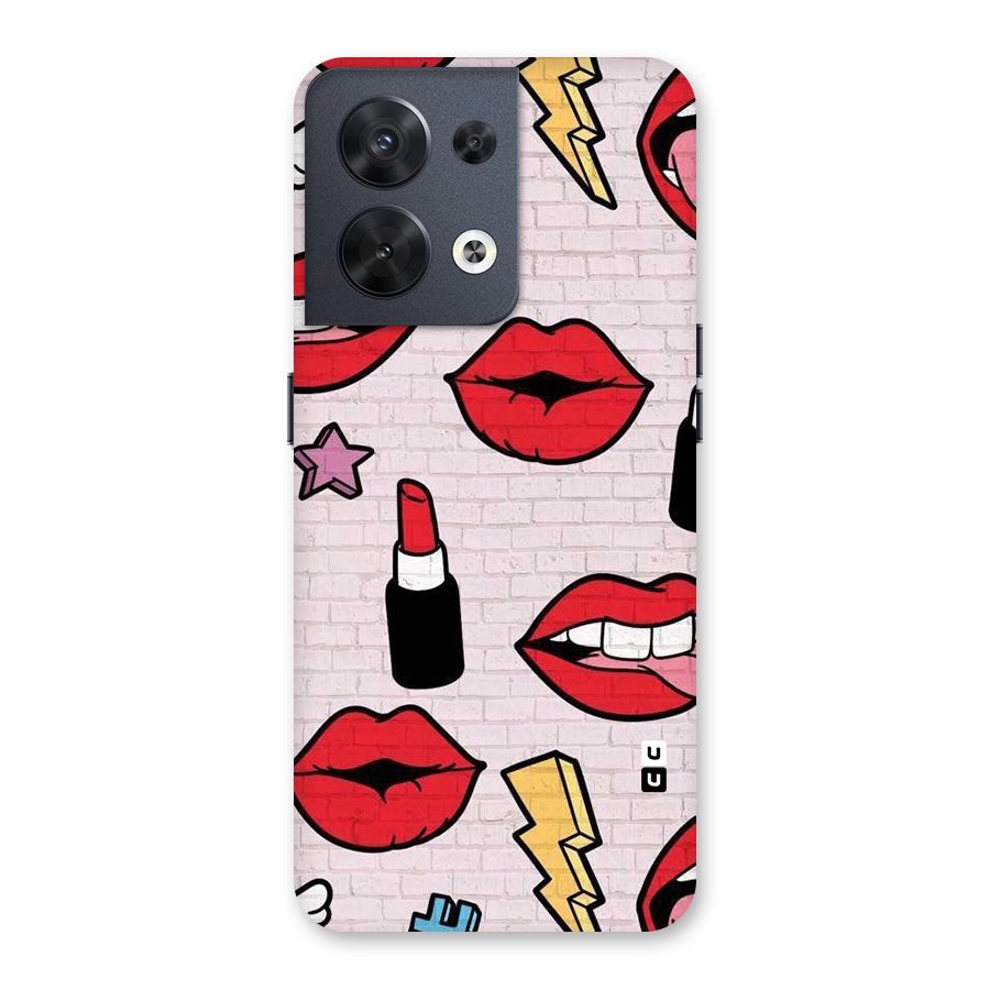 Bold Red Back Case for Oppo Reno8 5G