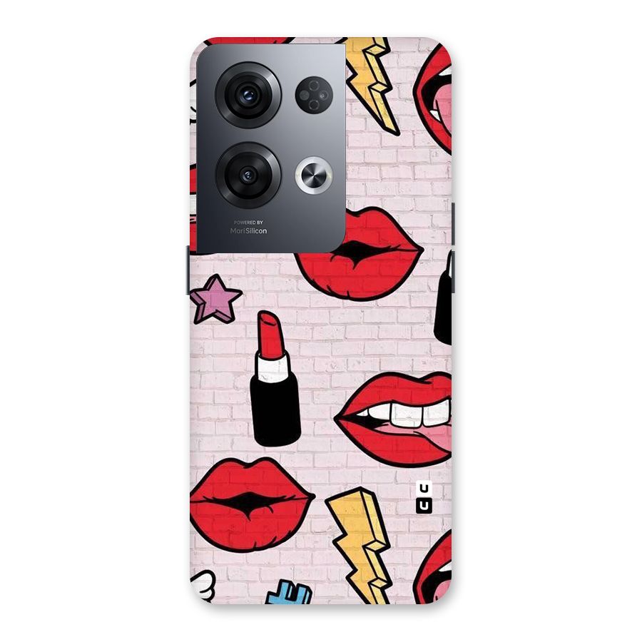 Bold Red Back Case for Oppo Reno8 Pro 5G