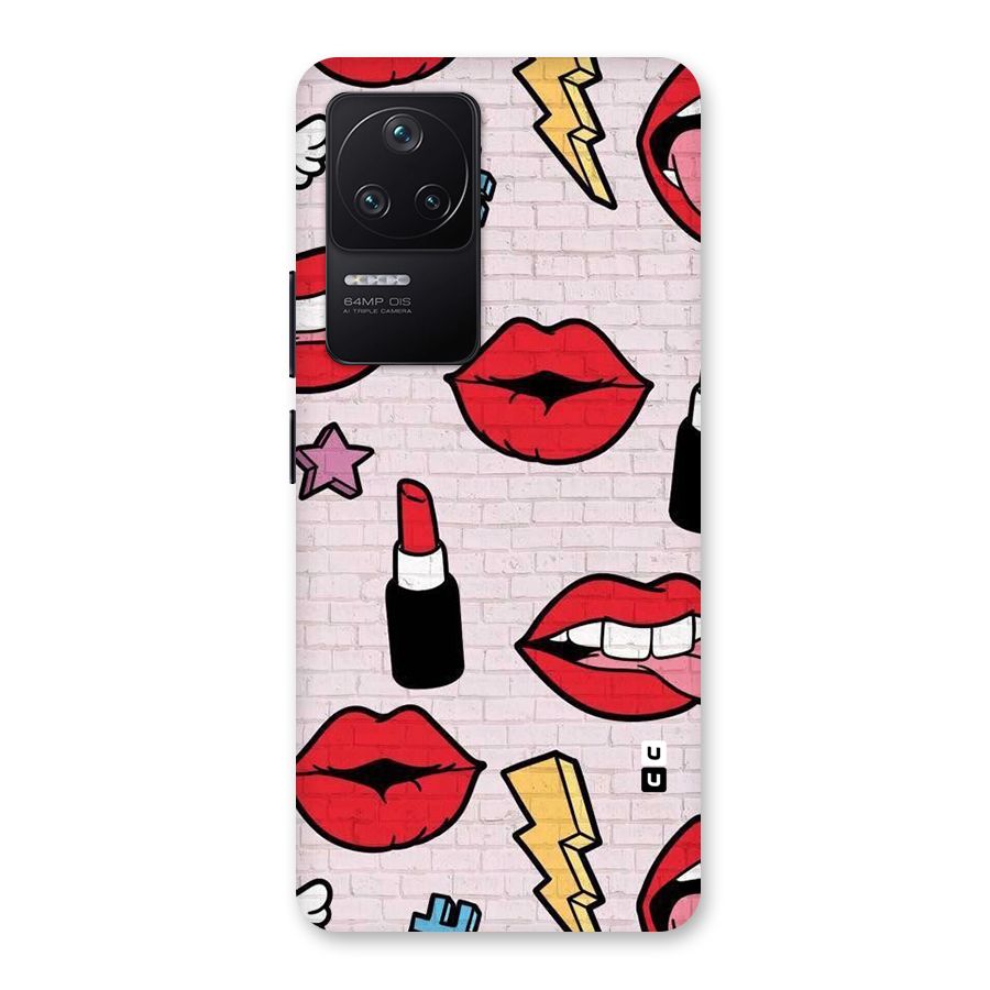 Bold Red Back Case for Poco F4 5G
