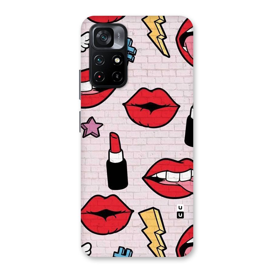 Bold Red Back Case for Poco M4 Pro 5G