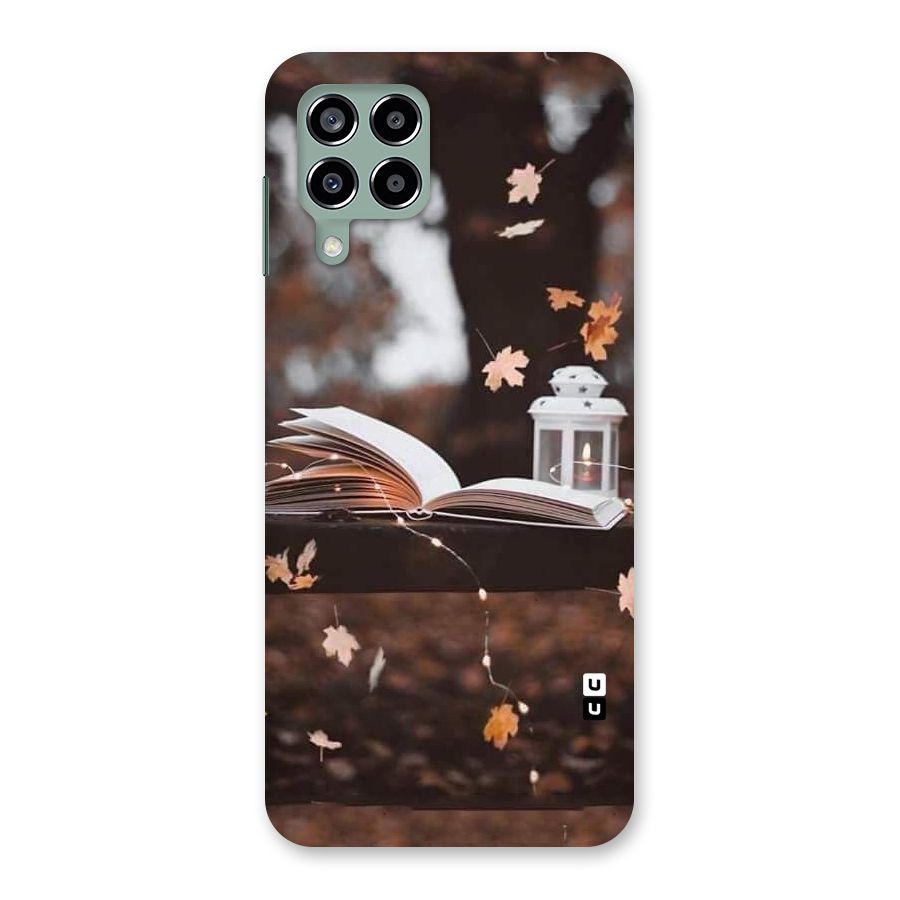 Book and Fall Leaves Back Case for Galaxy M33