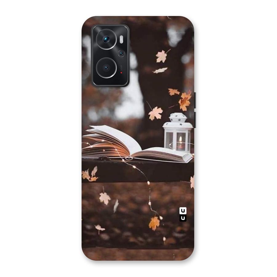 Book and Fall Leaves Back Case for Oppo K10 4G
