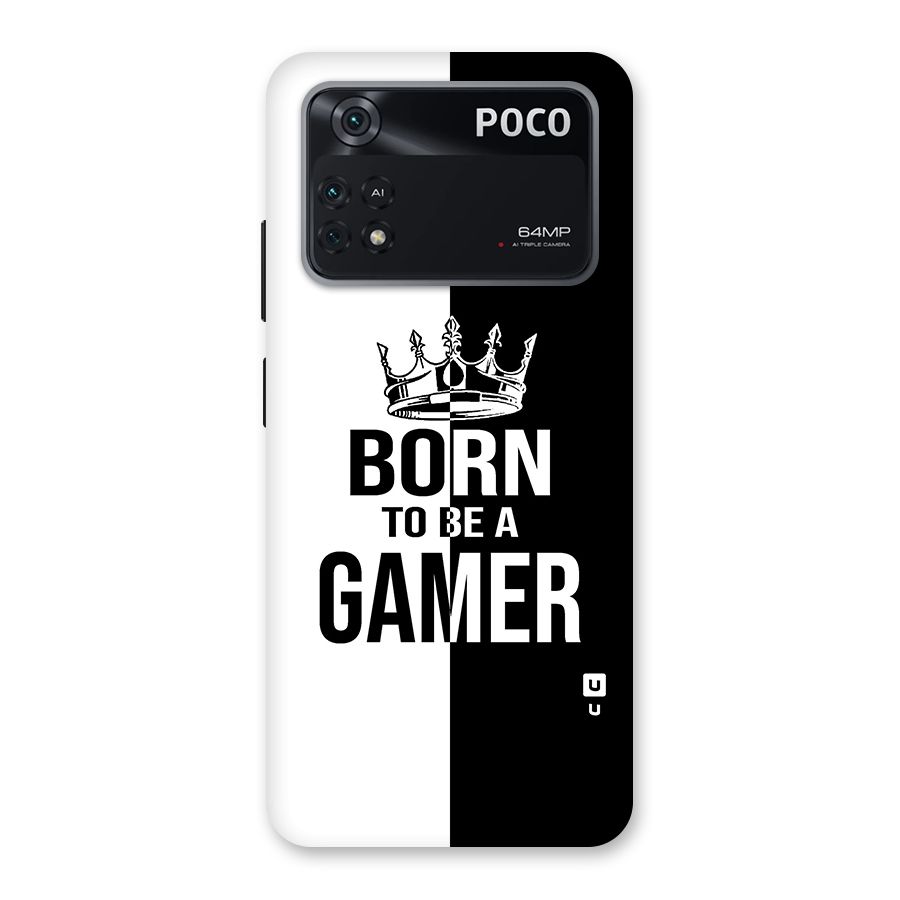 Born To Be Gamer Back Case for Poco M4 Pro 4G