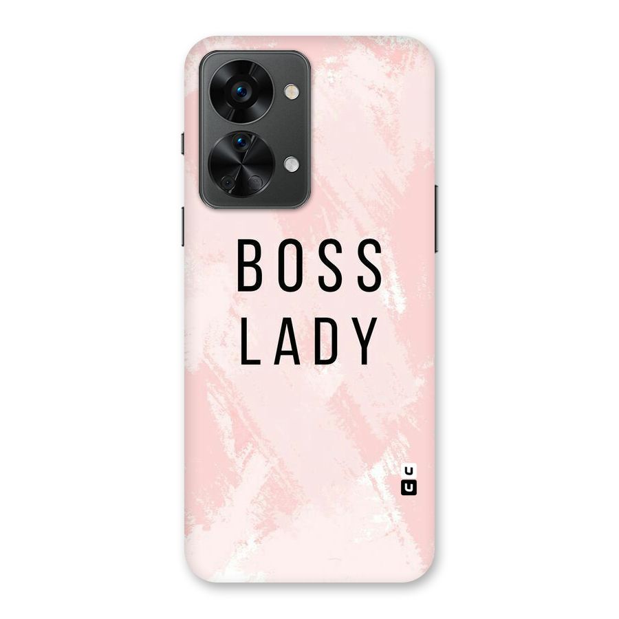 Boss Lady Pink Back Case for OnePlus Nord 2T