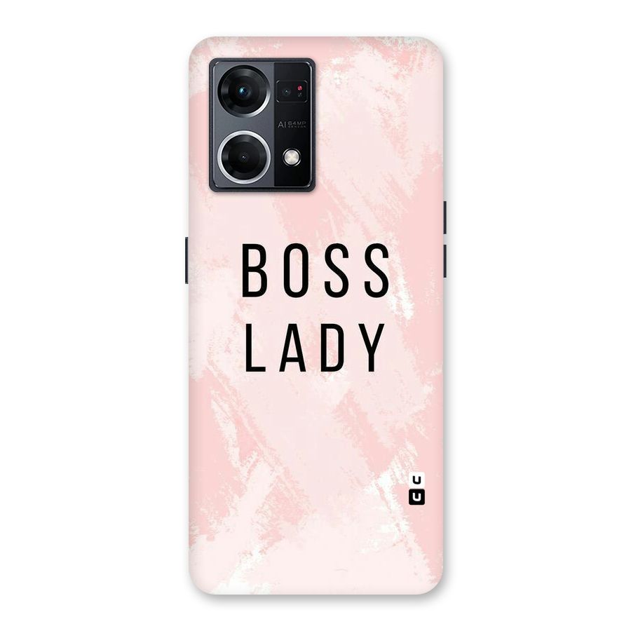 Boss Lady Pink Glass Back Case for Oppo F21 Pro 5G