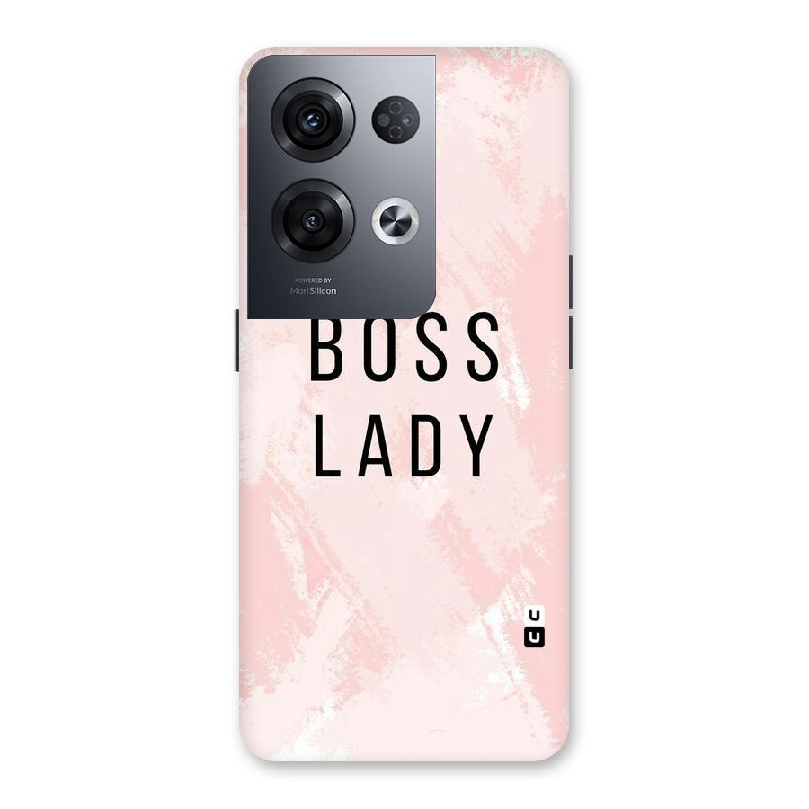 Boss Lady Pink Back Case for Oppo Reno8 Pro 5G