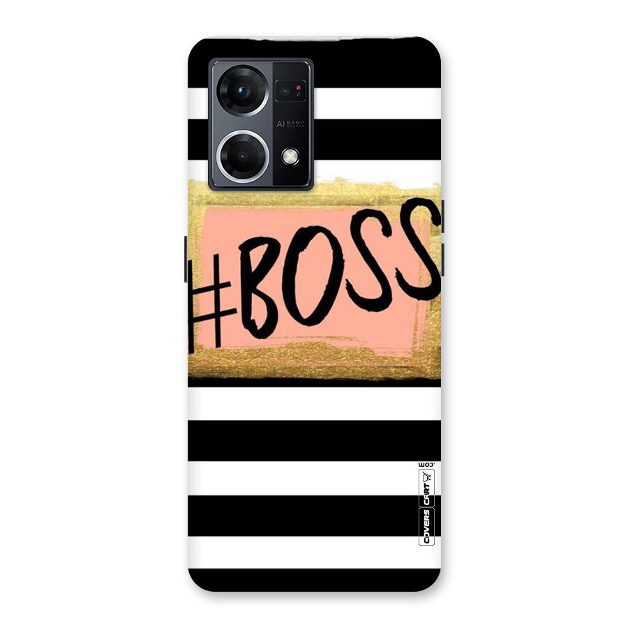 Boss Stripes Glass Back Case for Oppo F21 Pro 5G
