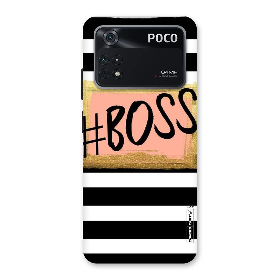 Boss Stripes Back Case for Poco M4 Pro 4G
