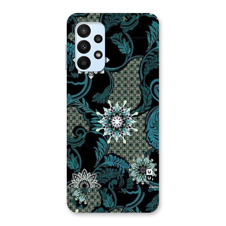 Bottle Green Floral Back Case for Galaxy A23