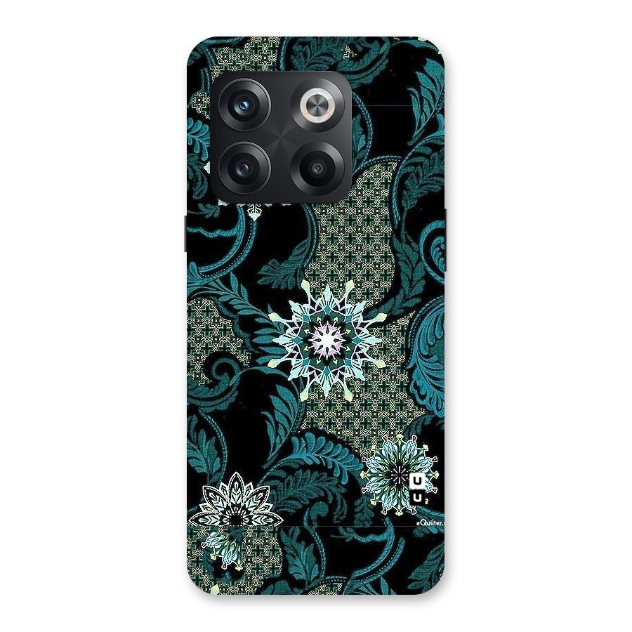 Bottle Green Floral Back Case for OnePlus 10T