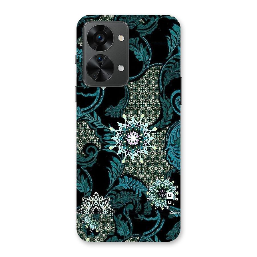 Bottle Green Floral Back Case for OnePlus Nord 2T