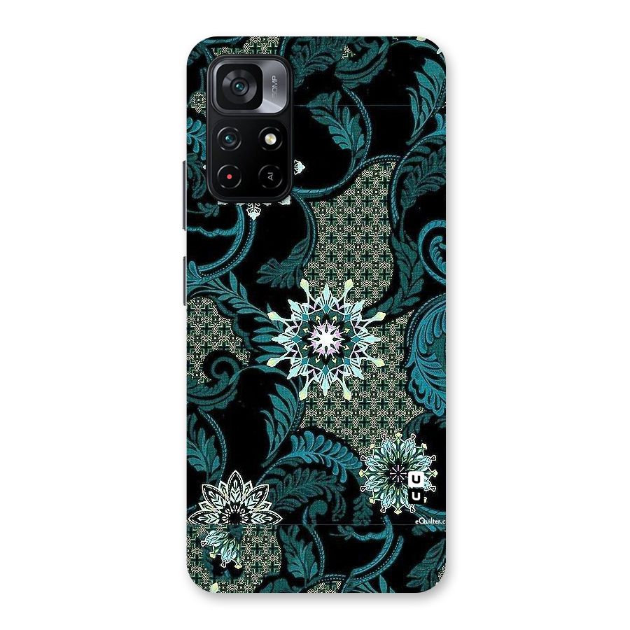 Bottle Green Floral Back Case for Poco M4 Pro 5G