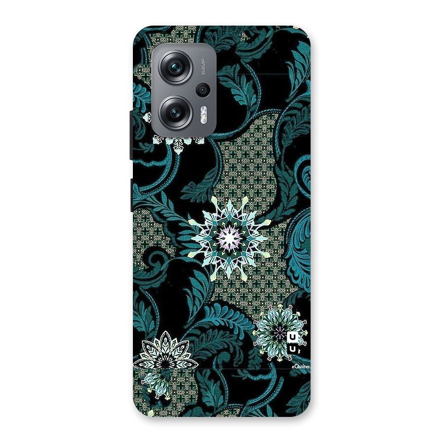 Bottle Green Floral Back Case for Redmi K50i