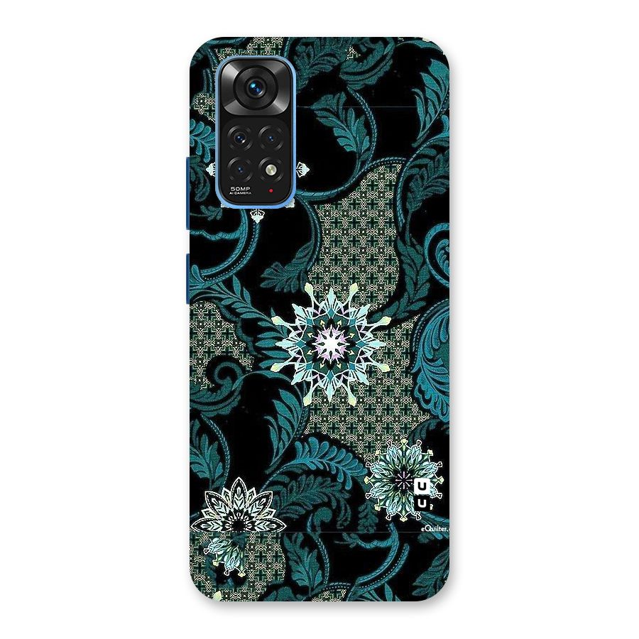 Bottle Green Floral Back Case for Redmi Note 11S