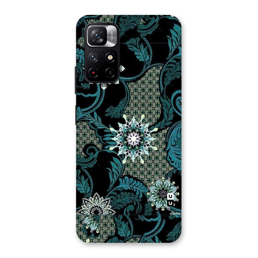 Bottle Green Floral Back Case for Redmi Note 11T 5G