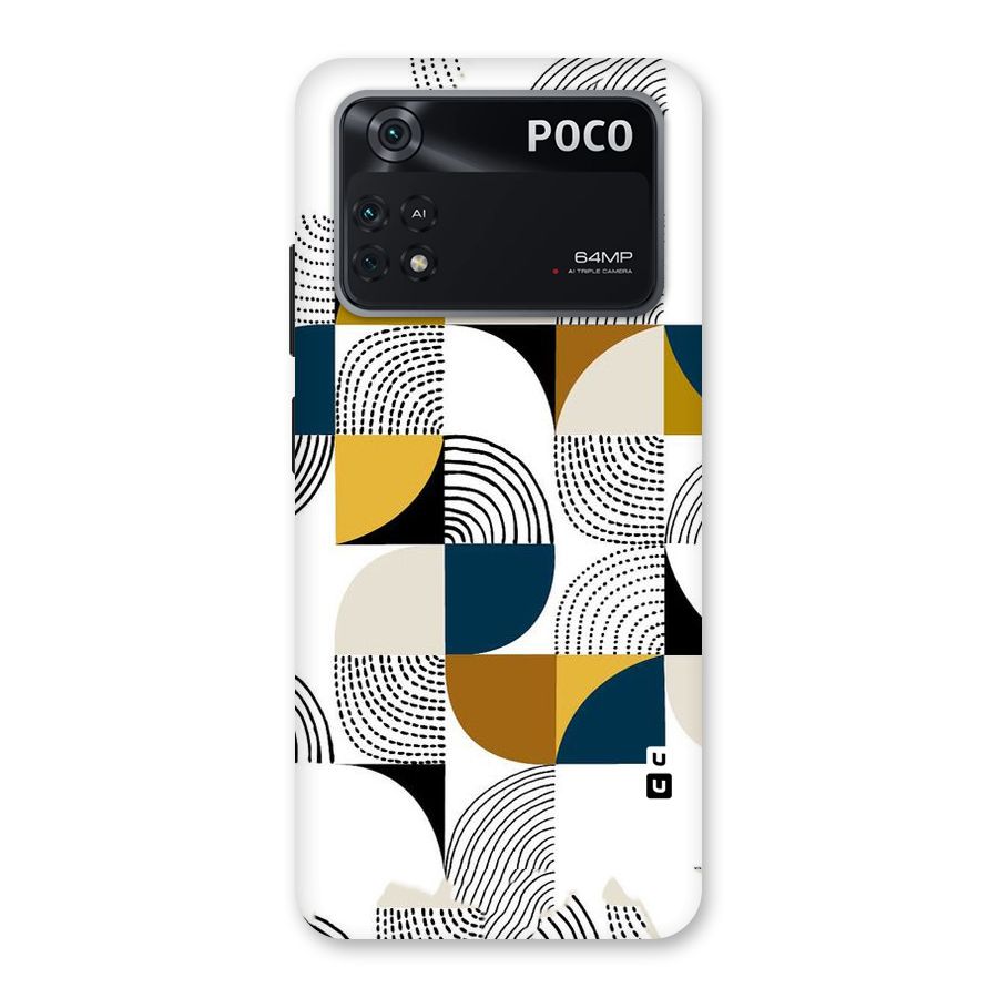 Boxes Pattern Back Case for Poco M4 Pro 4G