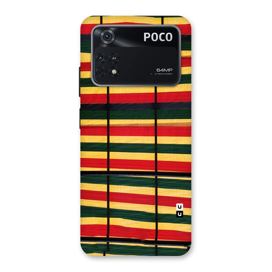 Bright Colors Lines Back Case for Poco M4 Pro 4G