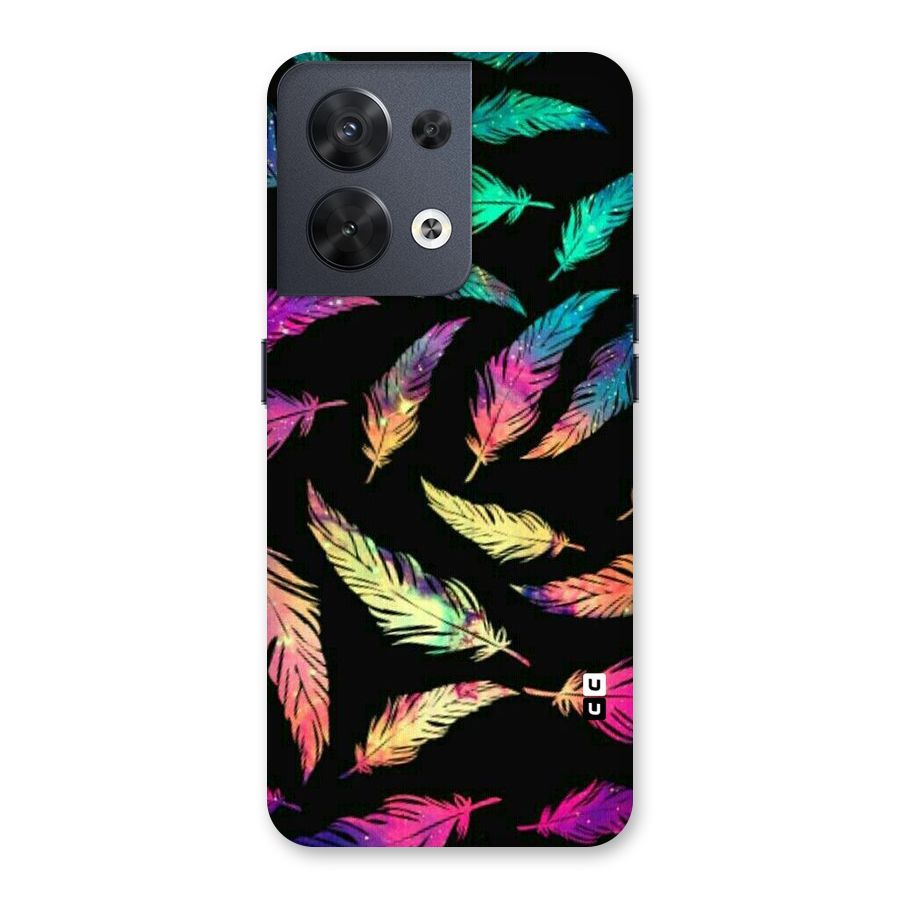Bright Feathers Back Case for Oppo Reno8 5G