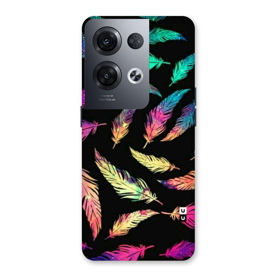 Bright Feathers Back Case for Oppo Reno8 Pro 5G