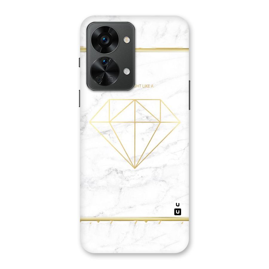 Bright Gold Diamond Back Case for OnePlus Nord 2T