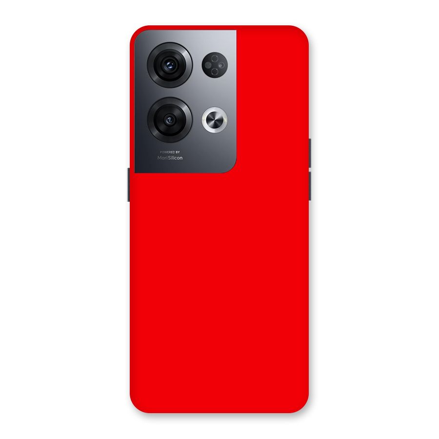 Bright Red Back Case for Oppo Reno8 Pro 5G