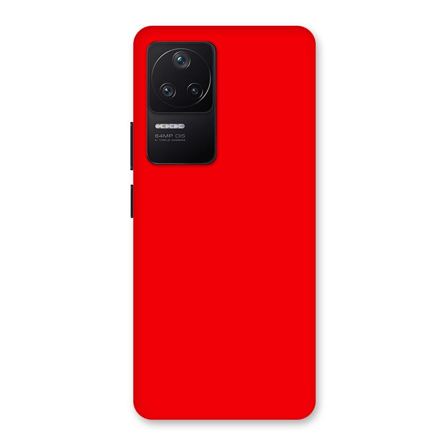 Bright Red Back Case for Poco F4 5G