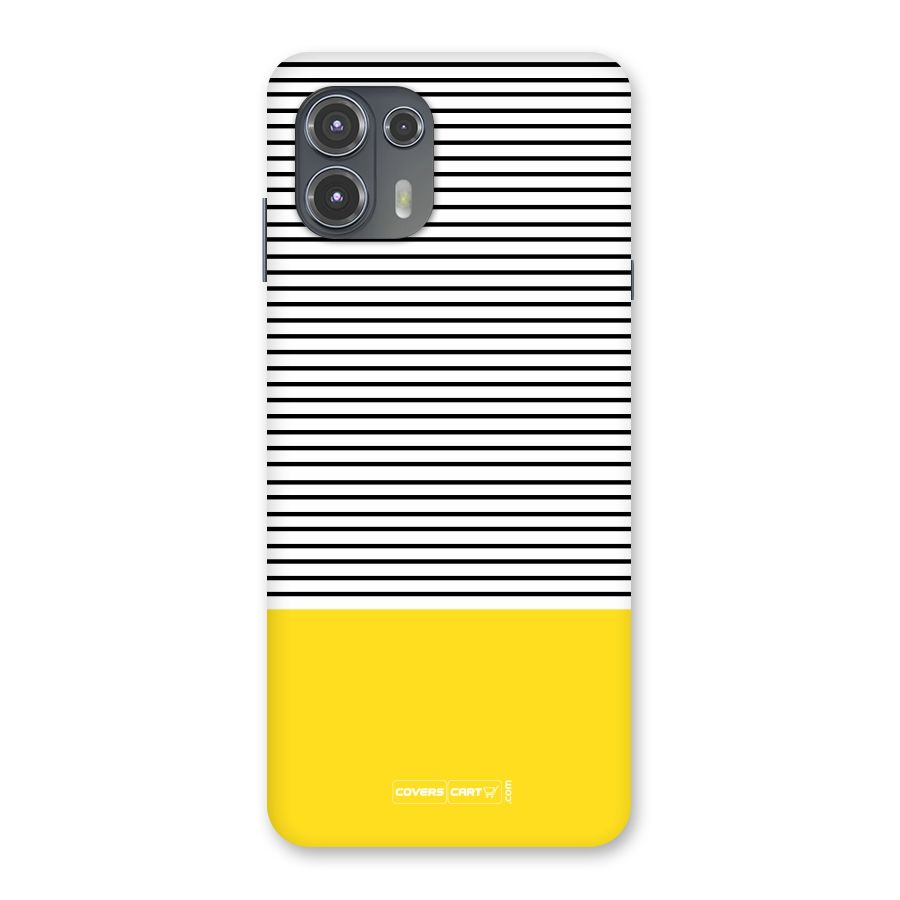 Bright Yellow Stripes Back Case for Motorola Edge 20 Fusion