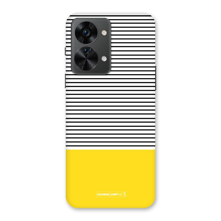 Bright Yellow Stripes Back Case for OnePlus Nord 2T