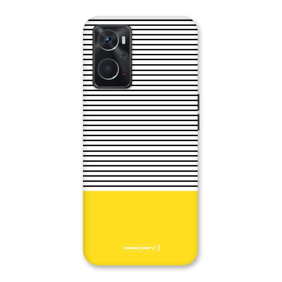 Bright Yellow Stripes Back Case for Oppo K10 4G