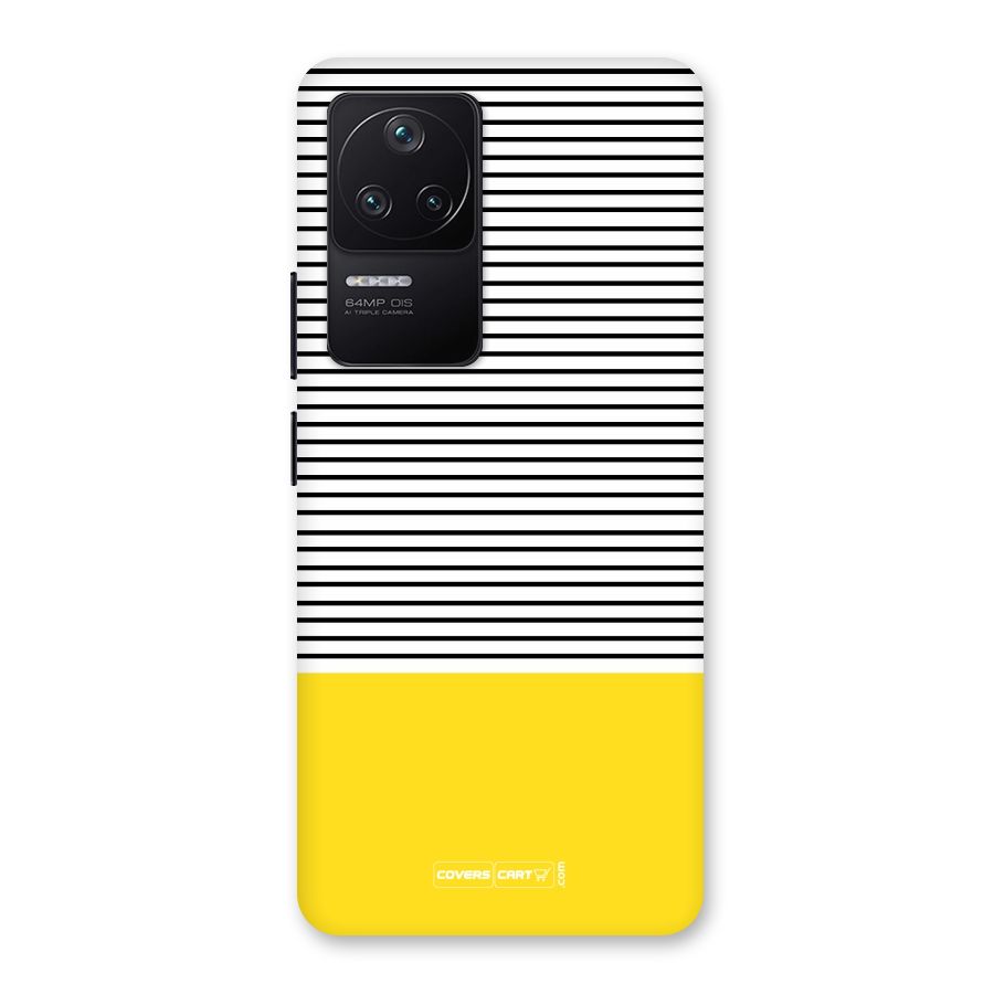 Bright Yellow Stripes Back Case for Poco F4 5G