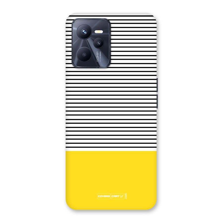 Bright Yellow Stripes Back Case for Realme C35
