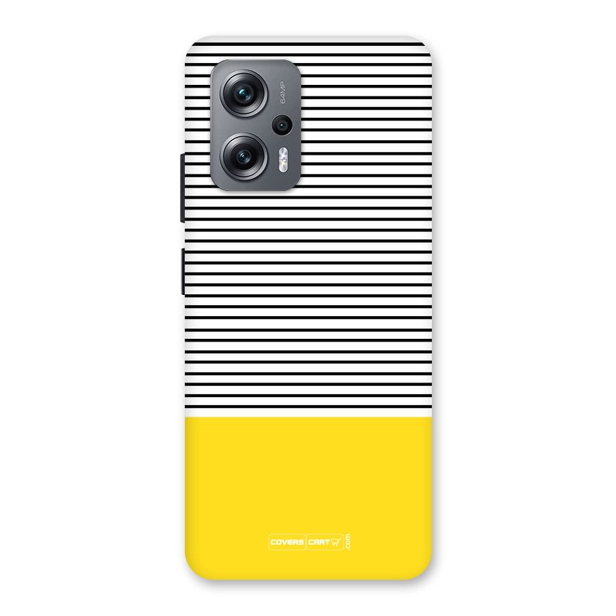 Bright Yellow Stripes Back Case for Redmi K50i